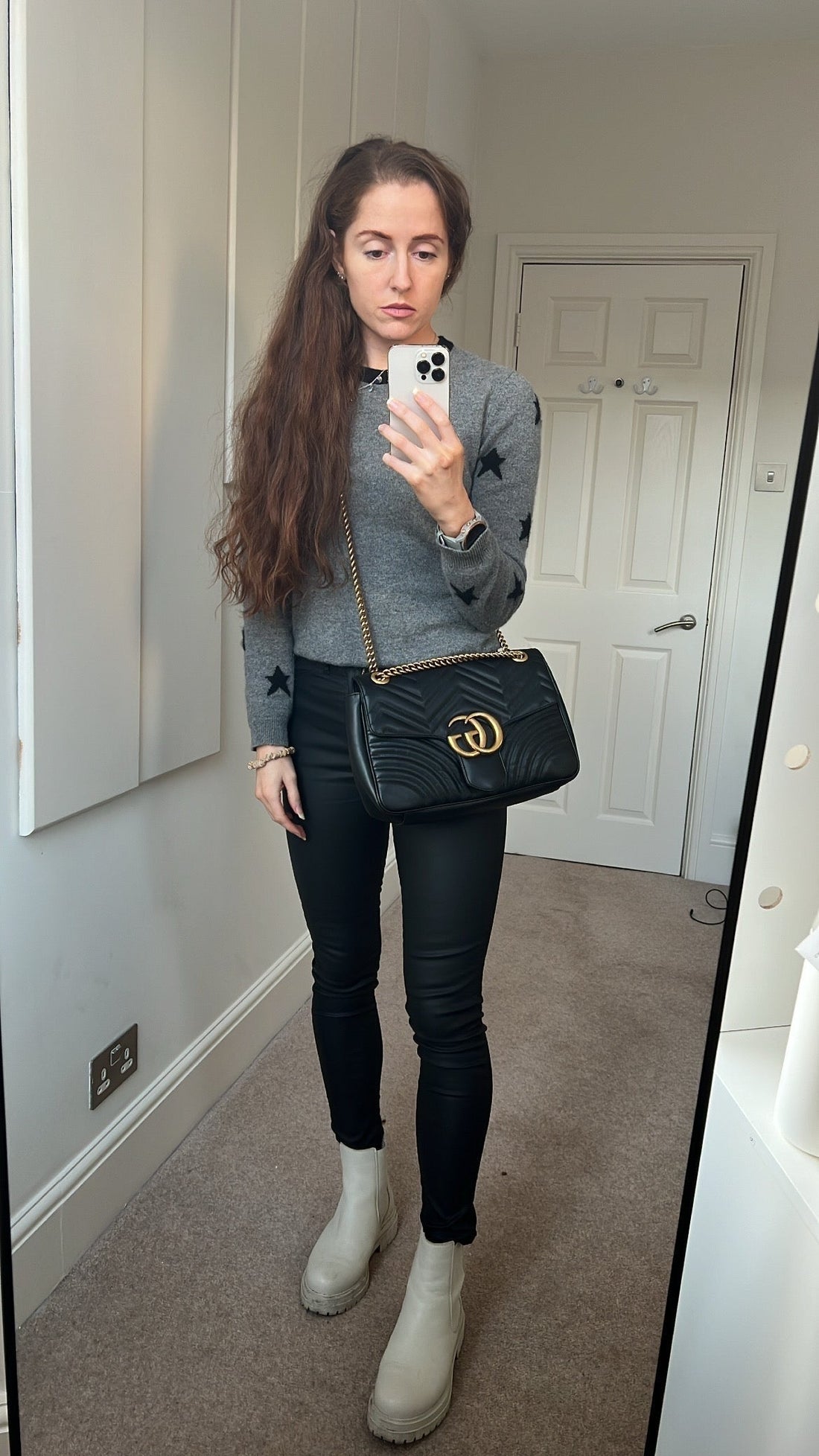 Gucci GG Black Marmont Medium Shoulder Bag (RRP £2,340)