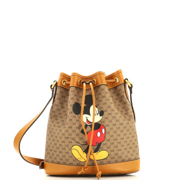 Disney Mickey Mouse Bucket Bag Printed Mini GG Coated Canvas