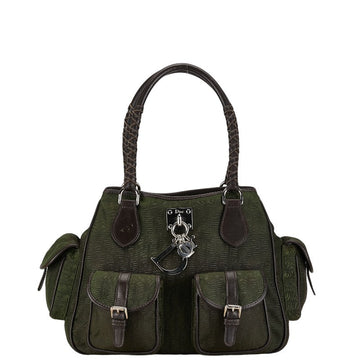 Dior Trotter Handbag Karki Brown Canvas Leather  Dior