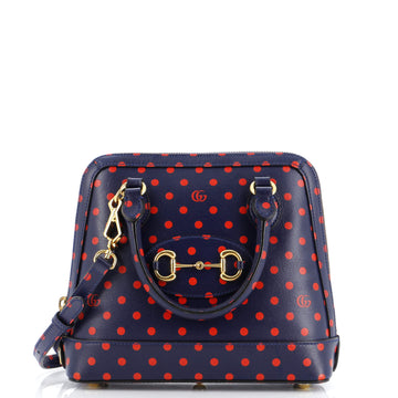 Horsebit 1955 Top Handle Bag Printed Leather Small