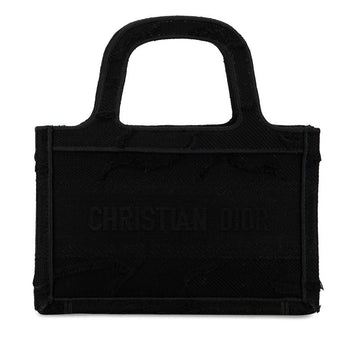 Dior Book Tote Mini  Handbag Black Canvas  Dior