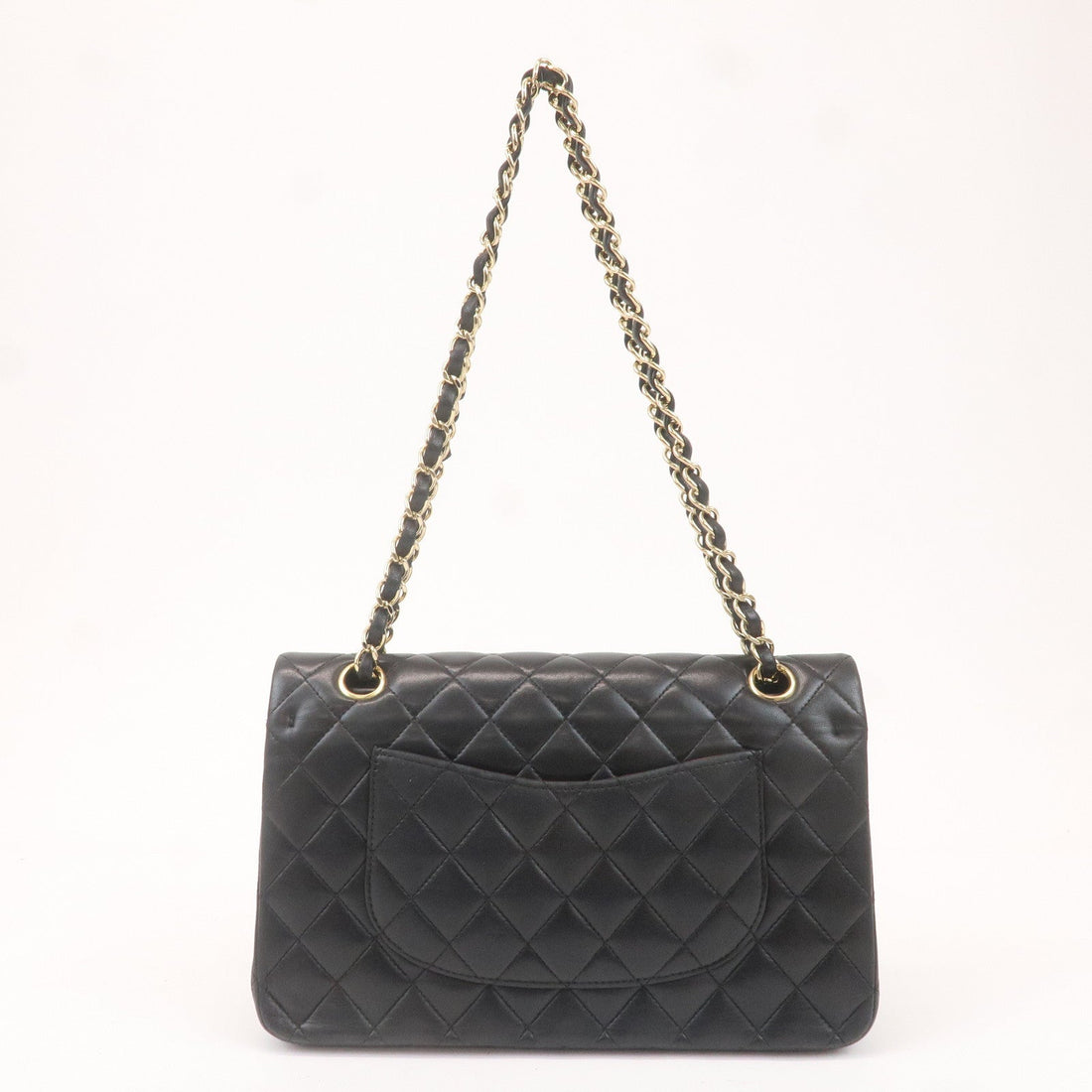 CHANEL Matelasse 25 Lamb Skin Double Flap Shoulder Bag A01112