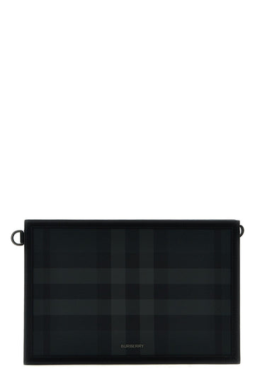 Burberry Men Check Clutch