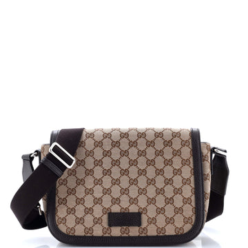 Flap Messenger Bag GG Canvas Small