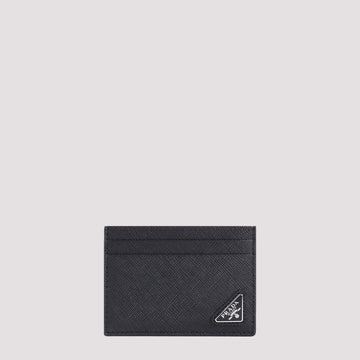 PRADA Mini Leather Wallet - 100% Calf Leather (W:10.5cm H:7.5cm D:0.5cm)