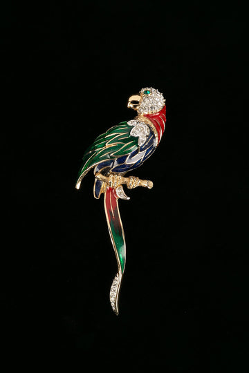 Broche "perroquet"