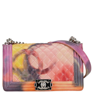 Chanel Graffiti Boy Chanel Coco Chain Shoulder Bag Multicolor Leather  CHANEL