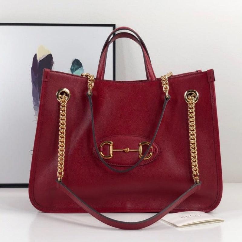 Makersluxe - Horsebit Tote Bag Red