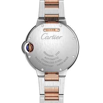 Ballon Bleu de Cartier Rose Gold & Steel 33mm Watch W2BB0032
