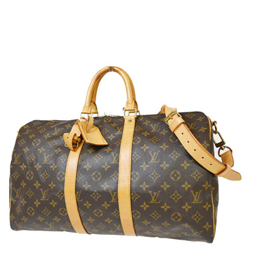 Louis Vuitton Keepall Bandouliere 45  Canvas Travel Bag ()