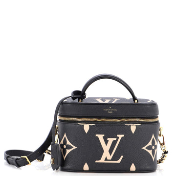 Louis Vuitton Vanity Handbag Bicolor Monogram Empreinte Giant PM