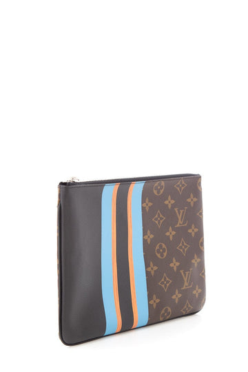 Louis Vuitton Monogram Stripe Pouchette Plate MM
