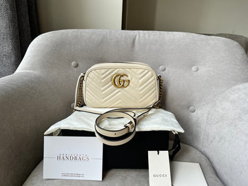 Gucci GG White Marmont Small Shoulder Bag (RRP £1340)