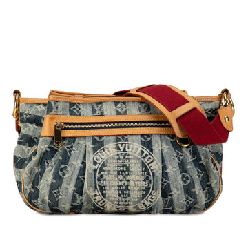 Louis Vuitton Monogram Denim Portee M95334 Indigo Blue Linen  Louis Vuitton M95334 Indigo Blue Linen Ladies Louis Vuitton