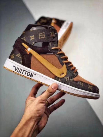 Custom Air Jordan 1 LV High Q ( Customs And Box ), Jordan 1 Sneakers Active A11