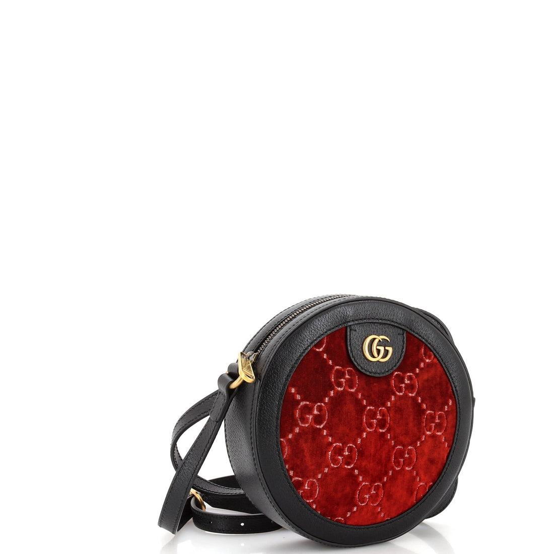 Ophidia Round Shoulder Bag GG Velvet Mini