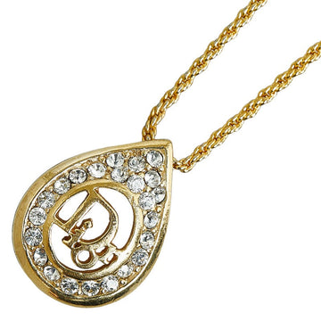 Dior Logo Rhinestone Tiadloop Motif Necklace G Mecca  Dior