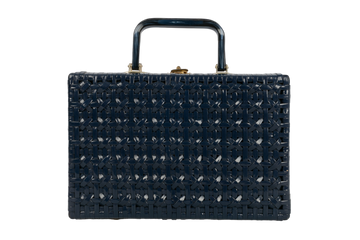 Sac en osier bleu