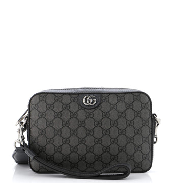 Ophidia Zip Wristlet Shoulder Bag GG Coated Canvas Small