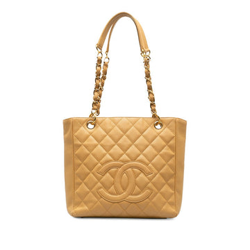 CHANEL CHANEL SHOULDER BAG CABIAS SKIN BEJU LADY SHOULDER SHOULDER BAG