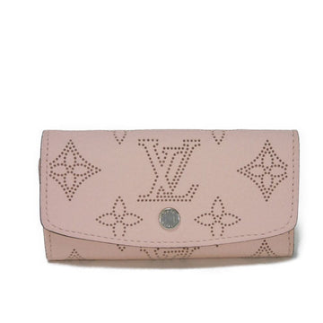 LOUIS VUITTON Key case Key holder  M82760 Mahina leather (stamped) rose jasmine Monogram Mahina Multicles 4 Women Used