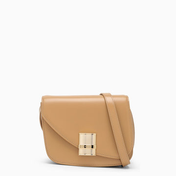 Ferragamo Fiamma S Camel-Coloured Shoulder Bag Women