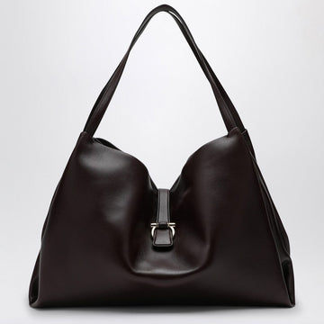 Ferragamo Large Burgundy Leather Tote Bag Women