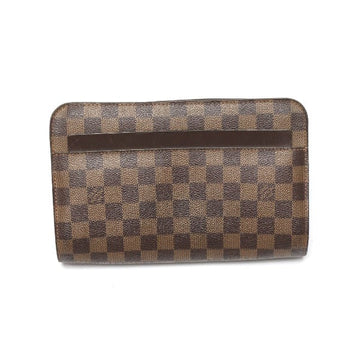 LOUIS VUITTON business bag N51993 Damier canvas Brown Clutch bag Damier Ebene Saint Louis mens Used