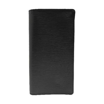 LOUIS VUITTON Long Wallet Purse M63212 Epi Leather Noir Folded wallet Epi Porto Cartes Crdit mens Used