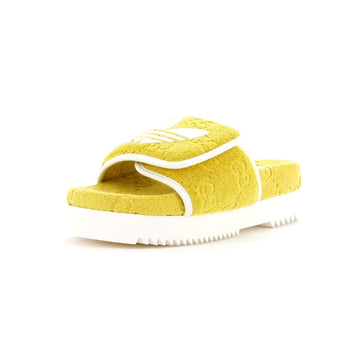 x Adidas Women's Platform Slide Sandals Terry Cloth