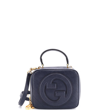 Blondie NM Top Handle Shoulder Bag Diagonal Quilted Leather