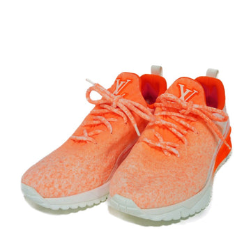 LOUIS VUITTON sneakers 1A4TRK knit Orange LV logo VNR Line mens 6 Used