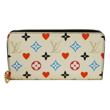 LOUIS VUITTON Long Wallet Purse M57491 Monogram Game On Canvas Bron Monogram game on Zippy wallet Women Used