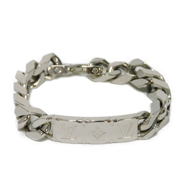 LOUIS VUITTON bracelet M00855 metal Silver Bracelet Chain Monogram mens Used