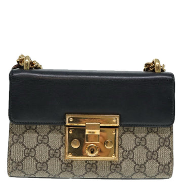 Gucci Padlock  Canvas Shoulder Bag ()