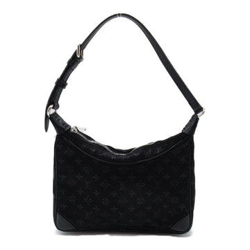 Louis Vuitton Little Bronze Accessories Bag PVC Coated Canvas Monogram Satin  Black M92142