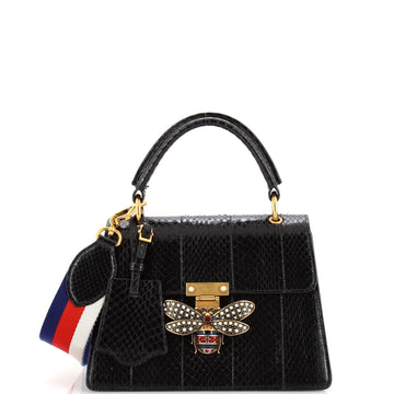 Queen Margaret Top Handle Bag Snakeskin Small