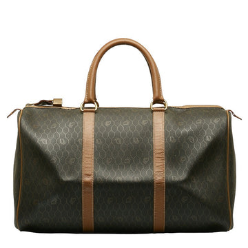 Dior Dior Hankum Boston Bag PVC/Leather Brown Ladies Hankum