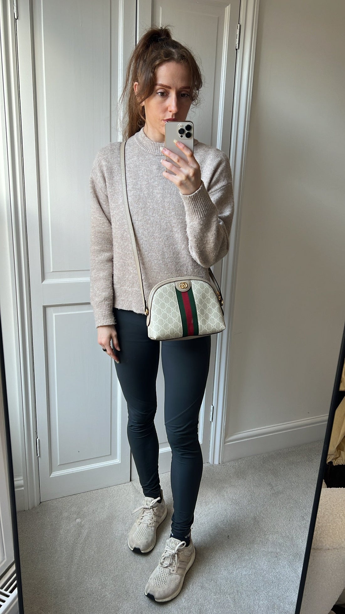 Gucci Ophidia GG Beige Supreme Rounded Top Shoulder Bag (RRP £1,340)