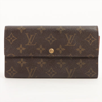 Louis Vuitton Monogram Pochette Porte Monet Creddie M61725 Th0072 Long Wallets