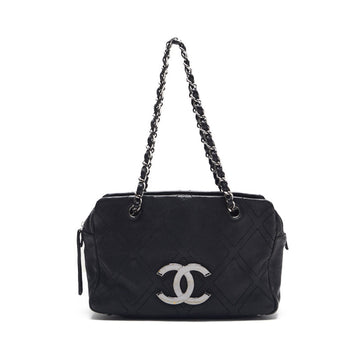 Chanel Matrasse Double Stitch Decacoco Double Chain Shoulder Leather Black (Silver G ) Shoulder Bag  ? Ship??Free Shipping? Free Shipping? Free Shipping? [Free Shipping  [Free Shipping] [Free Shipping] [Free Shipping] [Free Shipping]