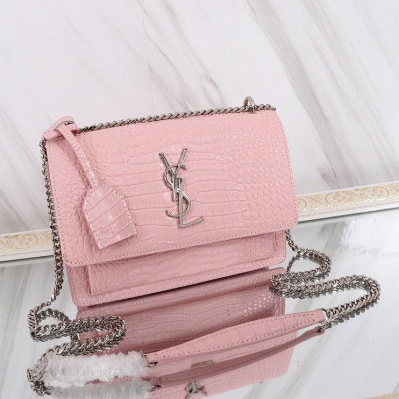Makersluxe - Sunset Shoulder Bag Pink Croc