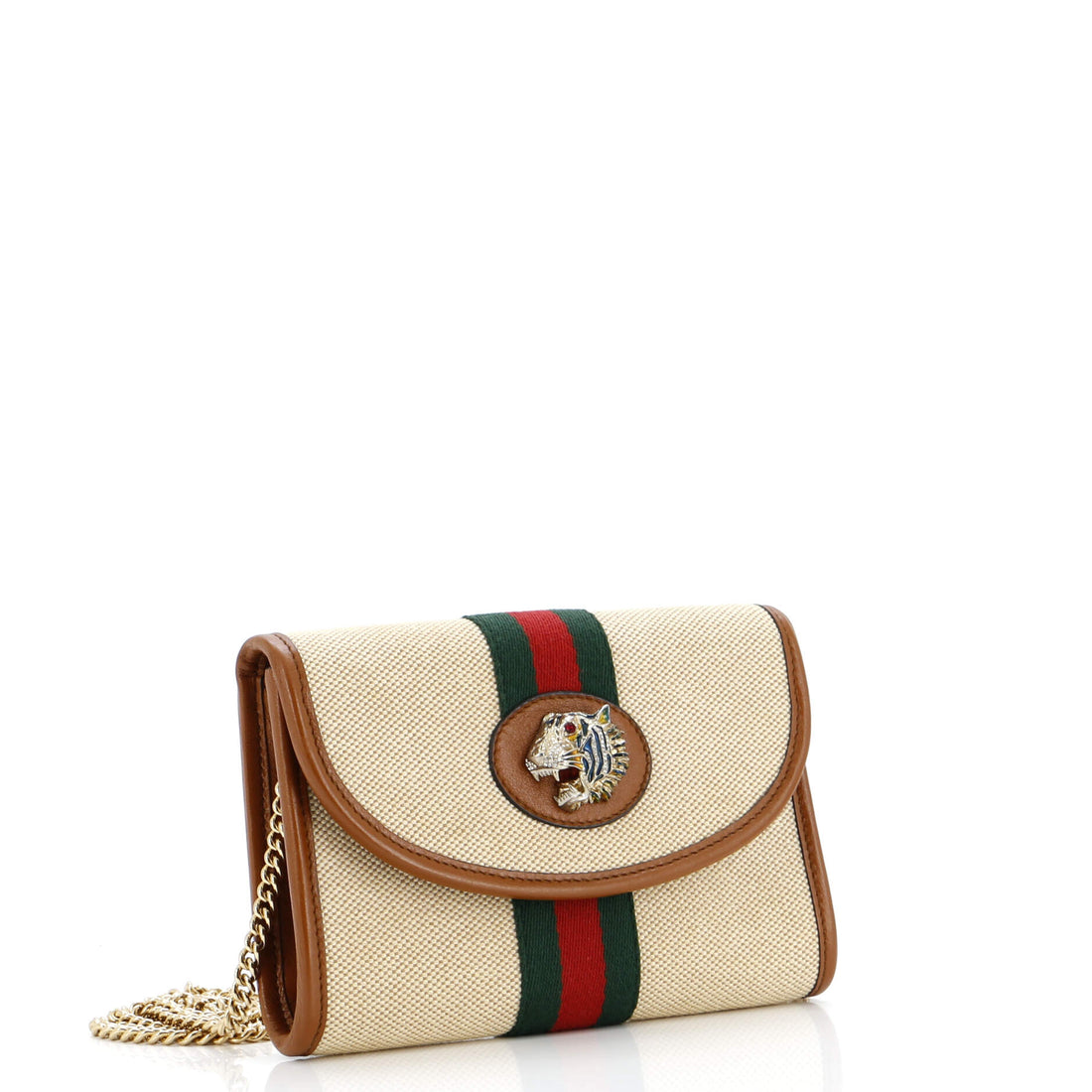 Rajah Web Chain Shoulder Bag Vintage Web Canvas Mini