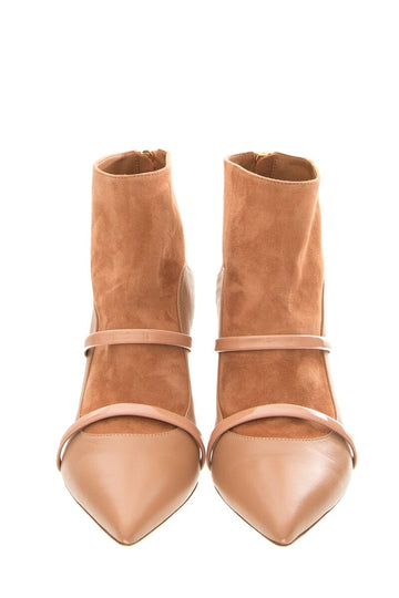 Malone Souliers Nude Booties SZ 39