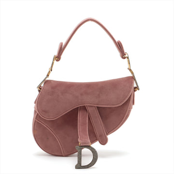 Christian Dior Saddle Bag White Handbag Pink Saddle Bag