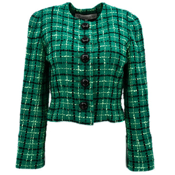 Christian Dior Collarless Jacket Green #9