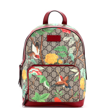 Zip Pocket Backpack Tian Print GG Coated Canvas Small