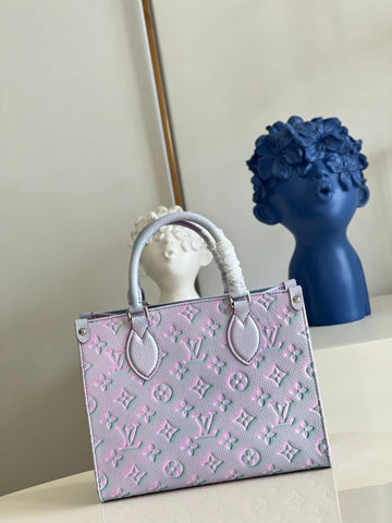 LV Onthego Tote 1968 Sac Plat Monogram Empreinte M46168