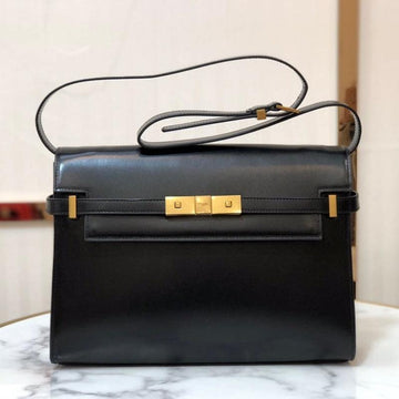 Makersluxe - MANHATTAN SHOULDER BAG IN BOX BLACK