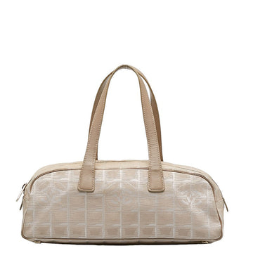 Chanel Cocomark New Label Line Handbags Beige Nylon Leather  Chanel